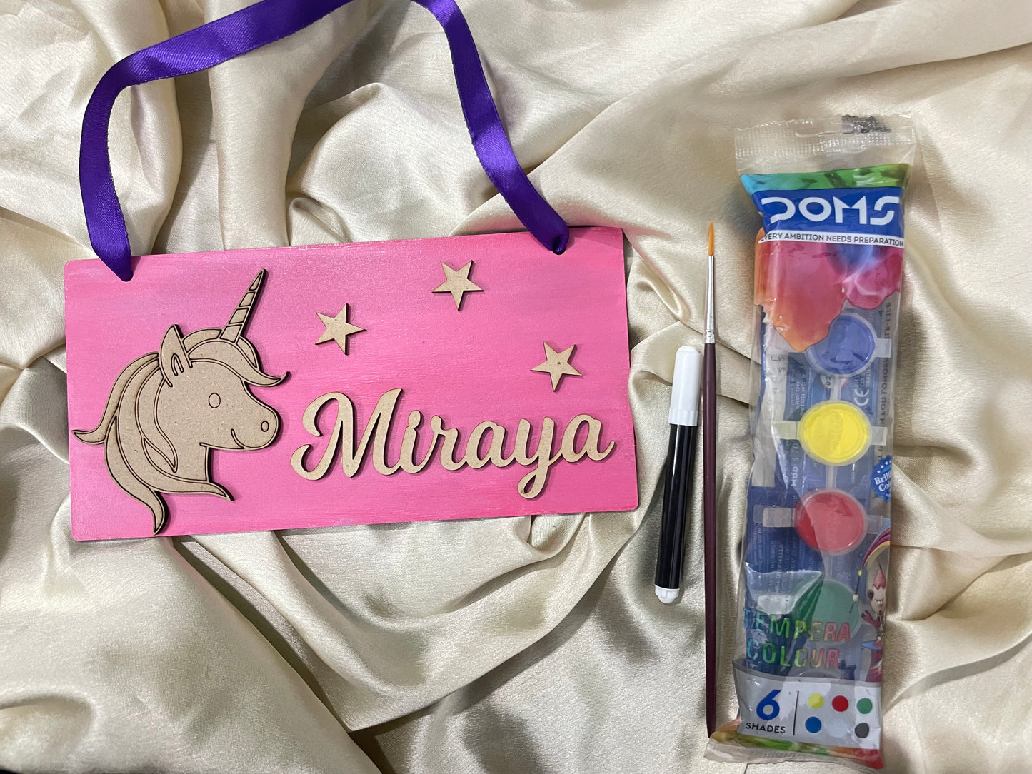 DIY KIT Mixed Coloured Door Name Plate set of 20 pcs