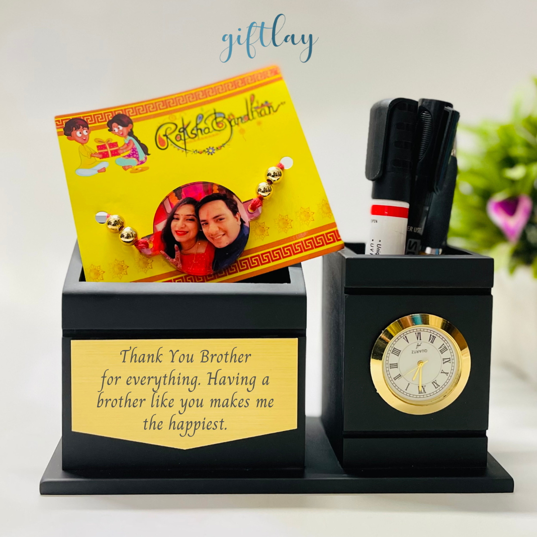Personalised Pen & Watch Stand | Corporate gifts | Office gifts Design 1