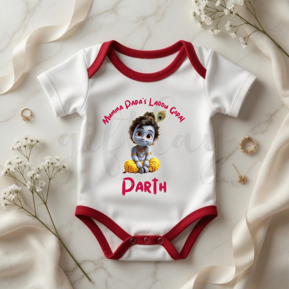 Mumma Papa's Laddu Gopal Baby Romper