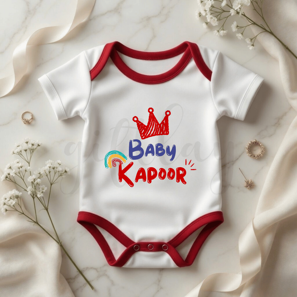 Family Name Baby Romper