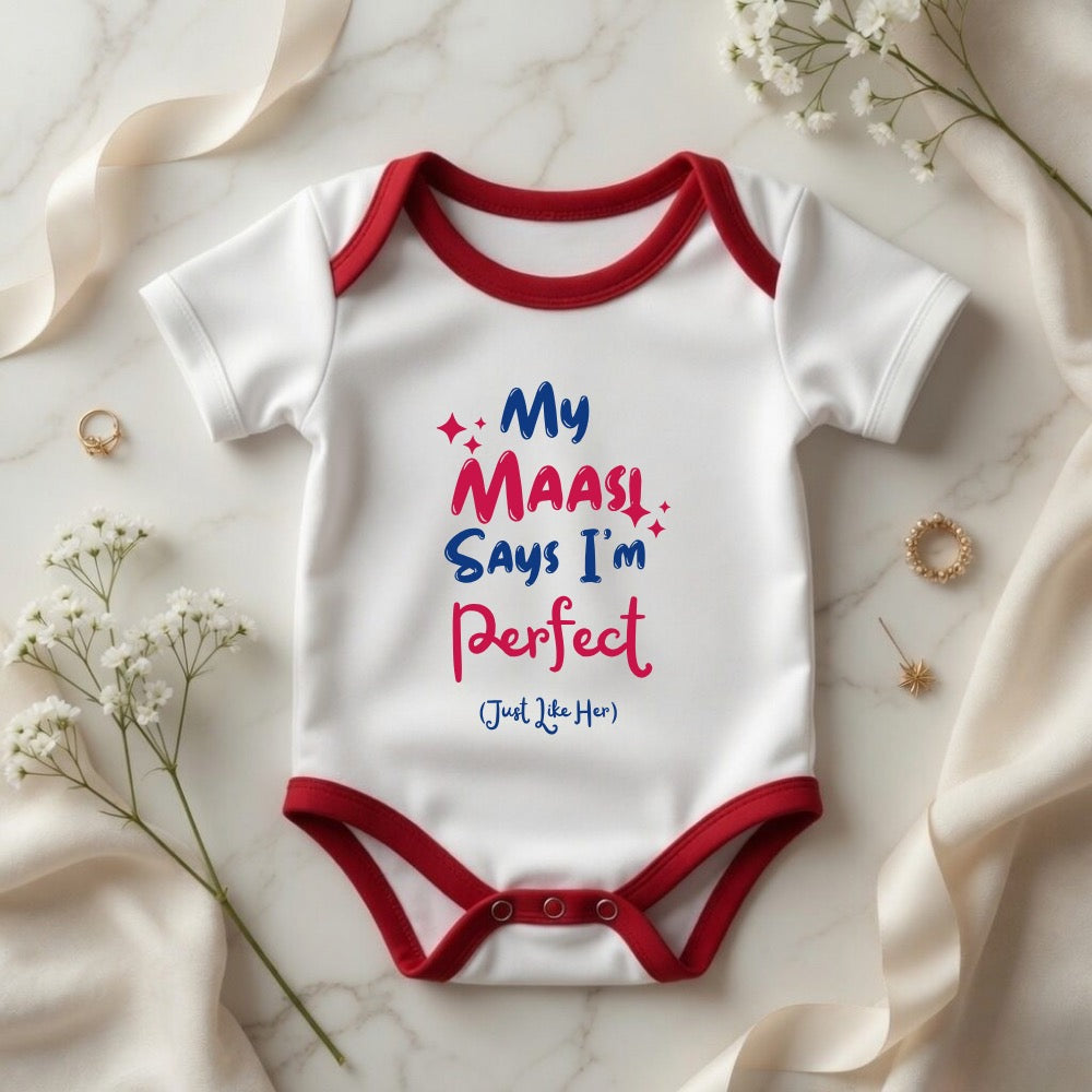 Cute baby romper for newborn gift with printed quote