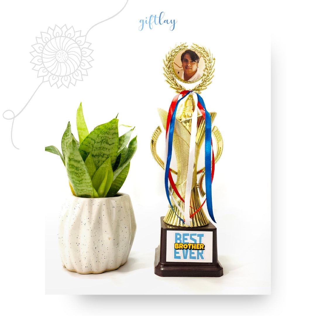 Personalised Trophy for Best Brother Ever - Rakshabandan Special