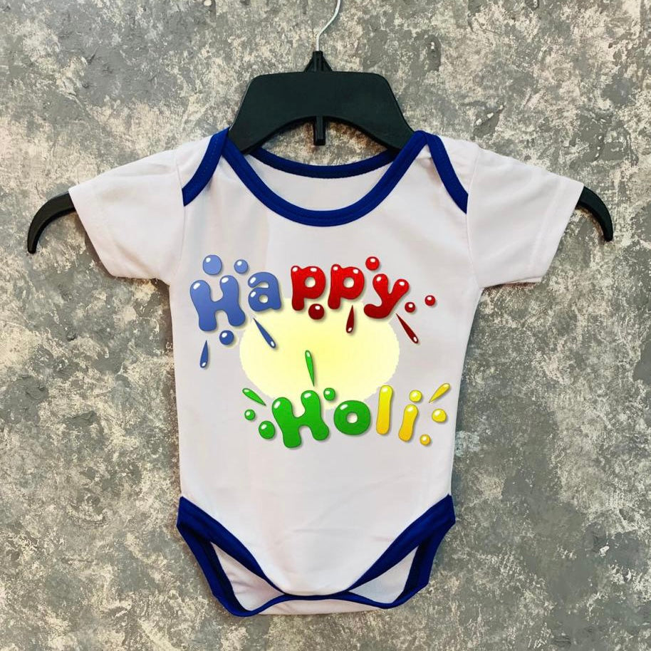 Happy Holi Baby Romper1