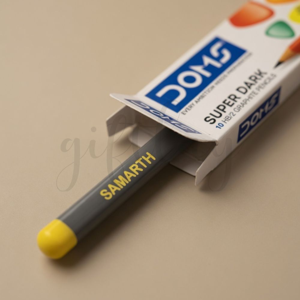 Personalized Name Pencils Set – Pack of 10