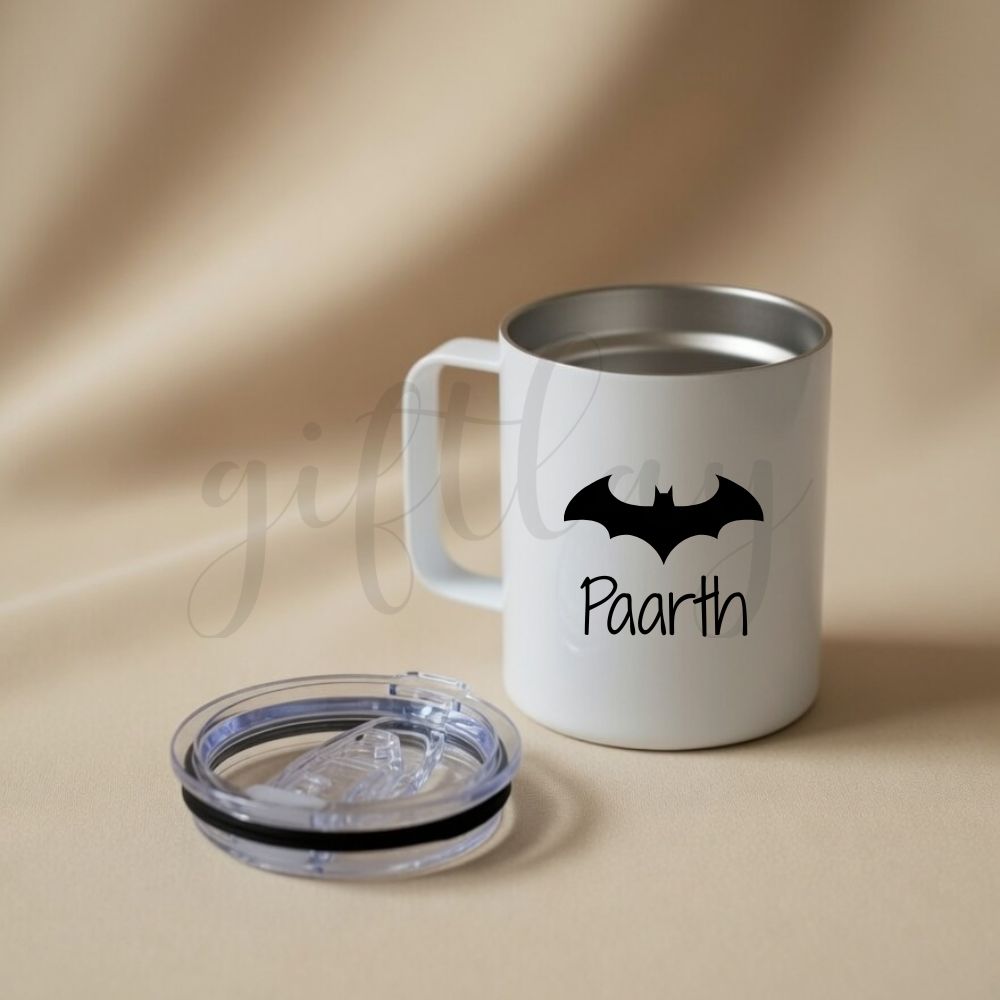 Personalized Stainless Steel Thermostat Mug with Lid