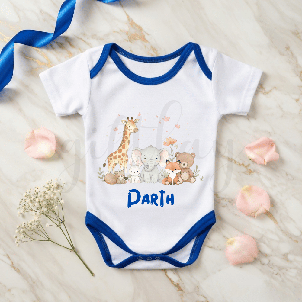 Jungle Theme Baby Romper