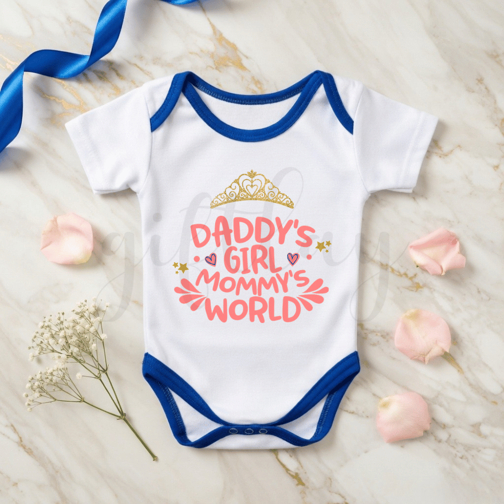 Daddy's Girl, Mommy's World Baby Romper