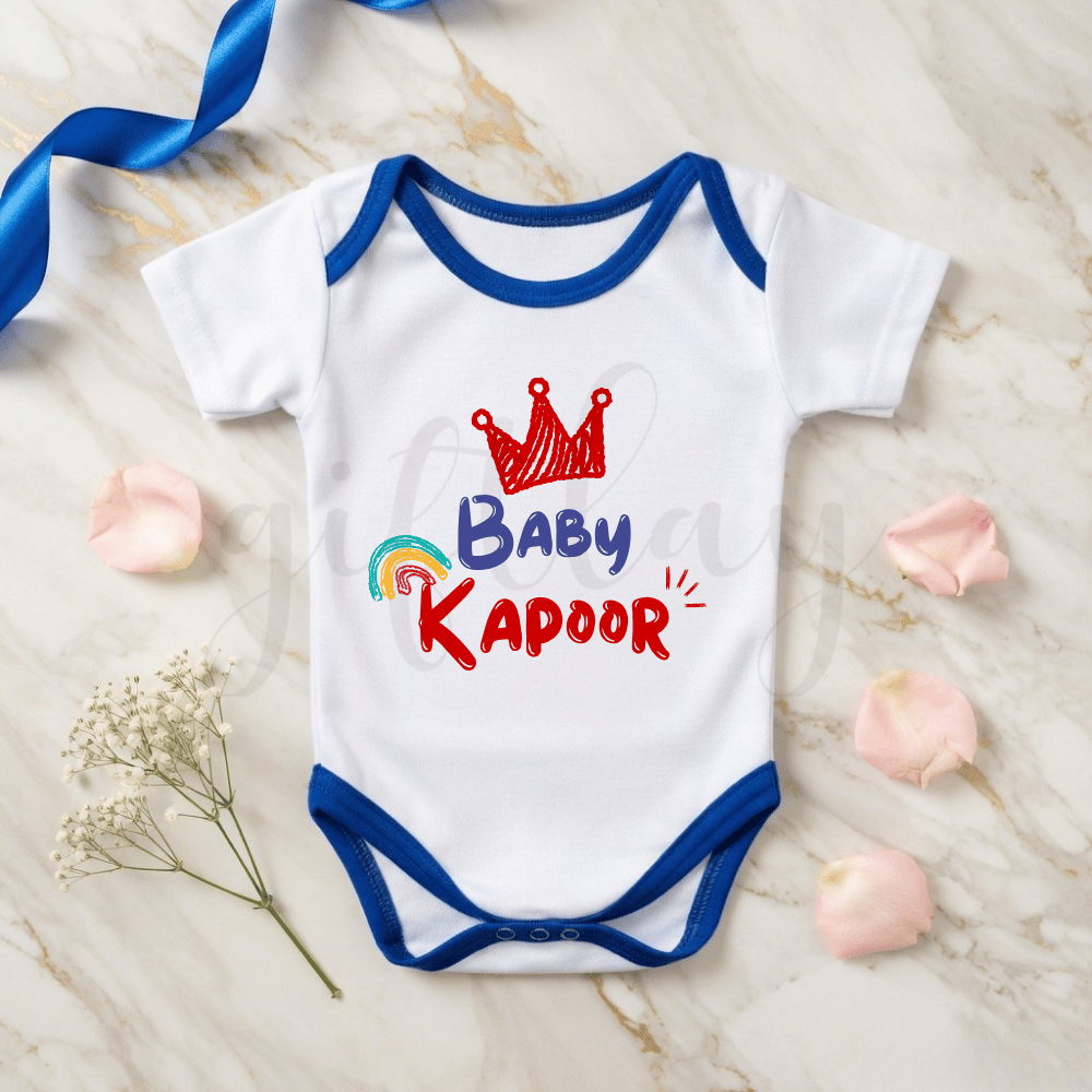 Family Name Baby Romper