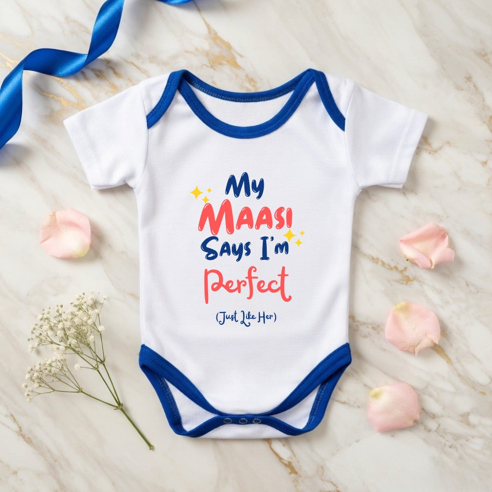 Cute baby romper for newborn gift with printed quote