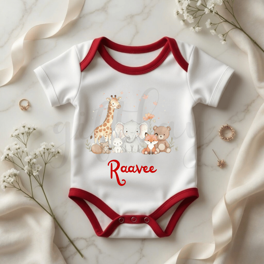 Jungle Theme Baby Romper
