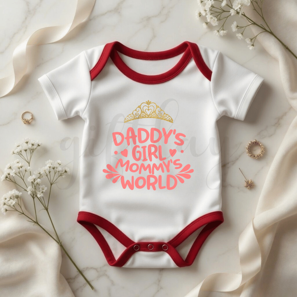 Daddy's Girl, Mommy's World Baby Romper