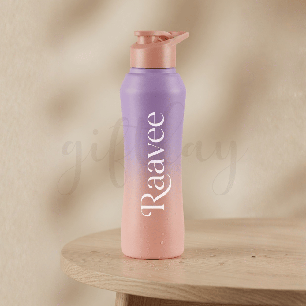 Personalised Milton Sipper Bottle 1000 ml – Dual Color Water Bottle with Name | Giftlay