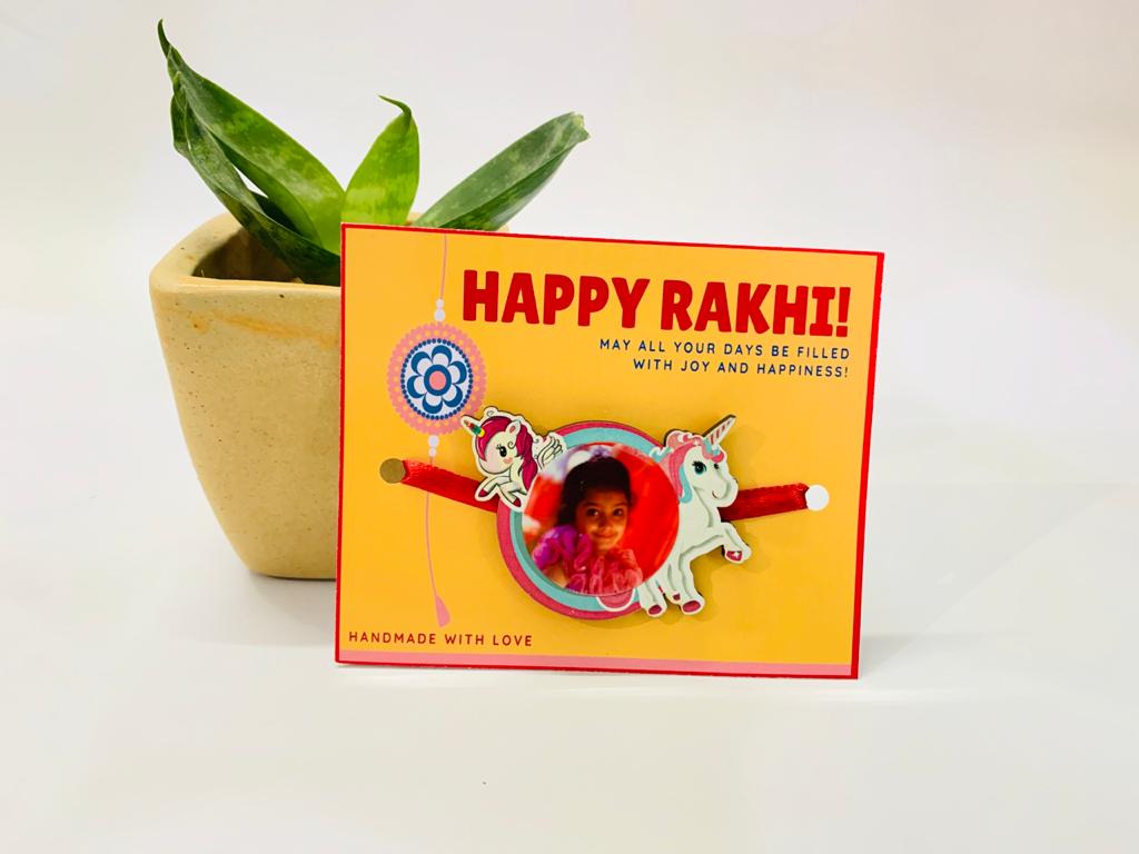 2 in 1 - Kids Photo Magnet Rakhi