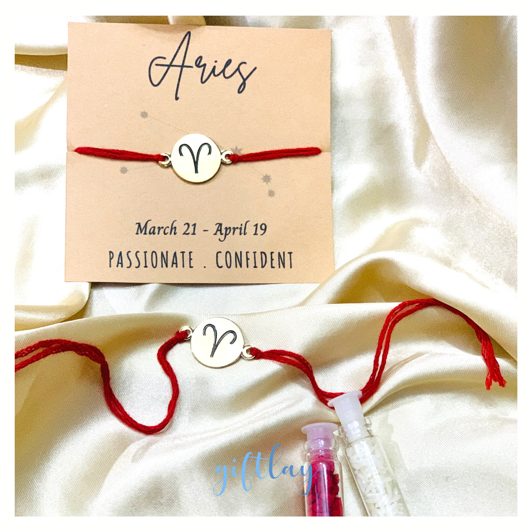 Aries मेष Rashi Rakhi - Zodiac Rakhi Collection