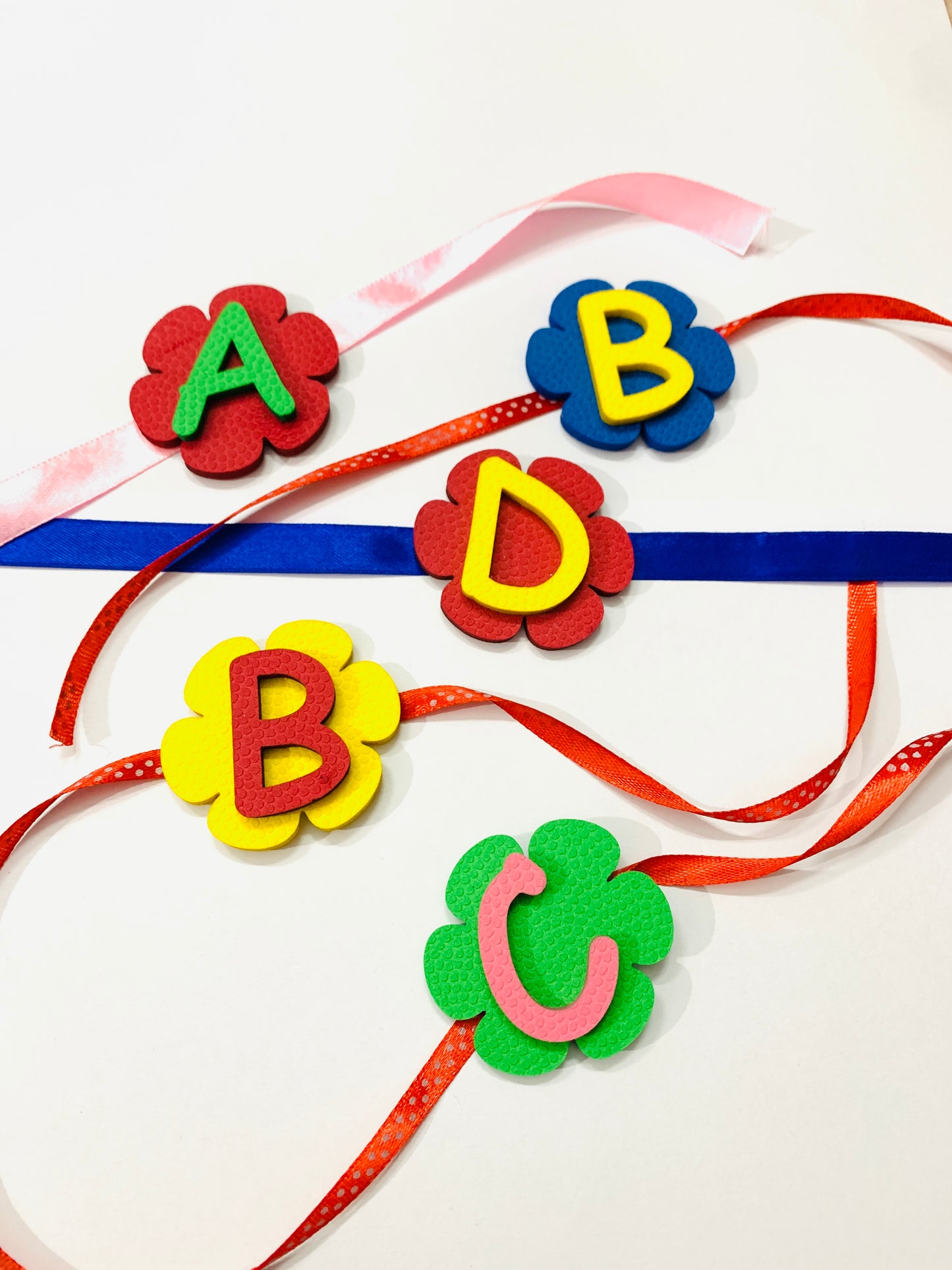 Colourful Alphabets Rakhi - Kids Rakhi Special
