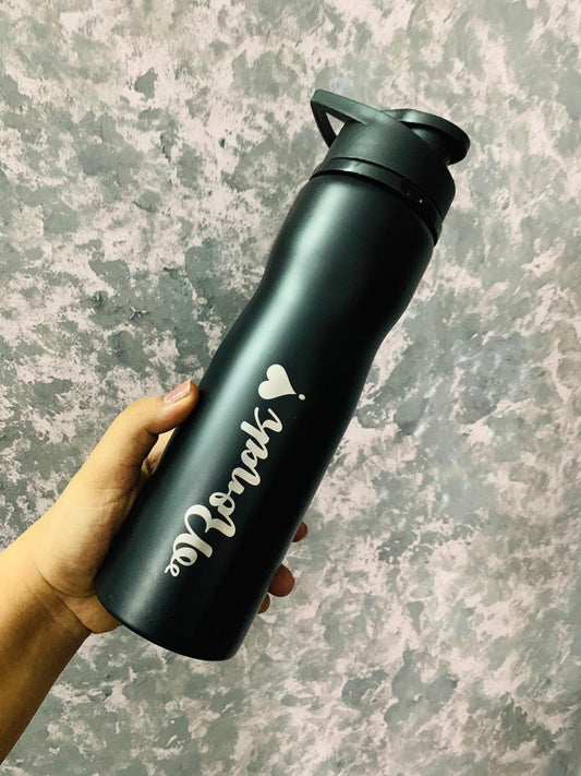 Personalised Black sipper/bottles