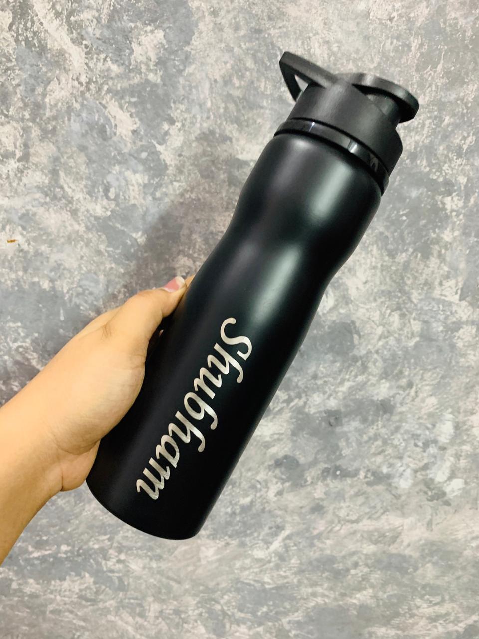 Personalised Black sipper/bottles