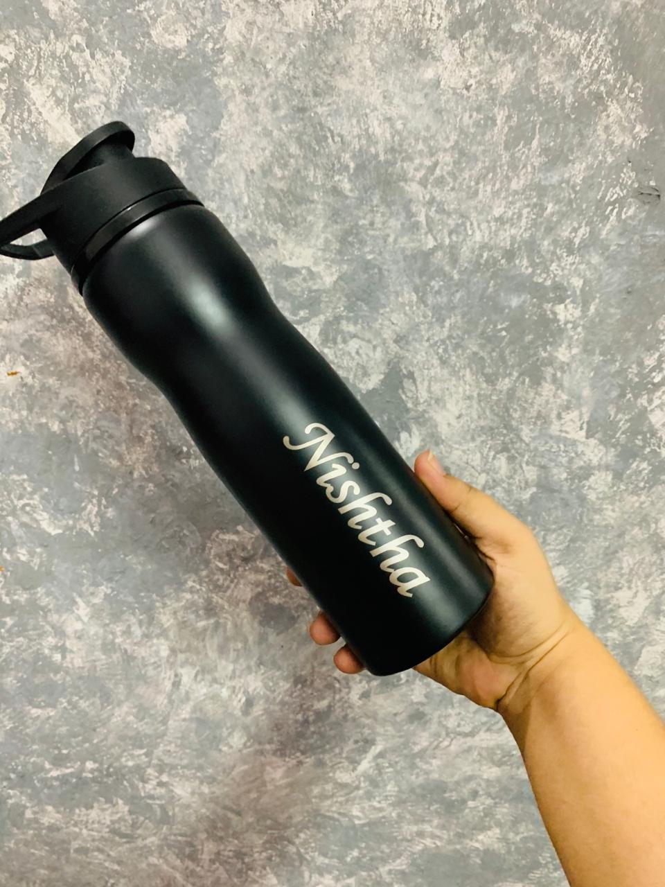 Personalised Black sipper/bottles