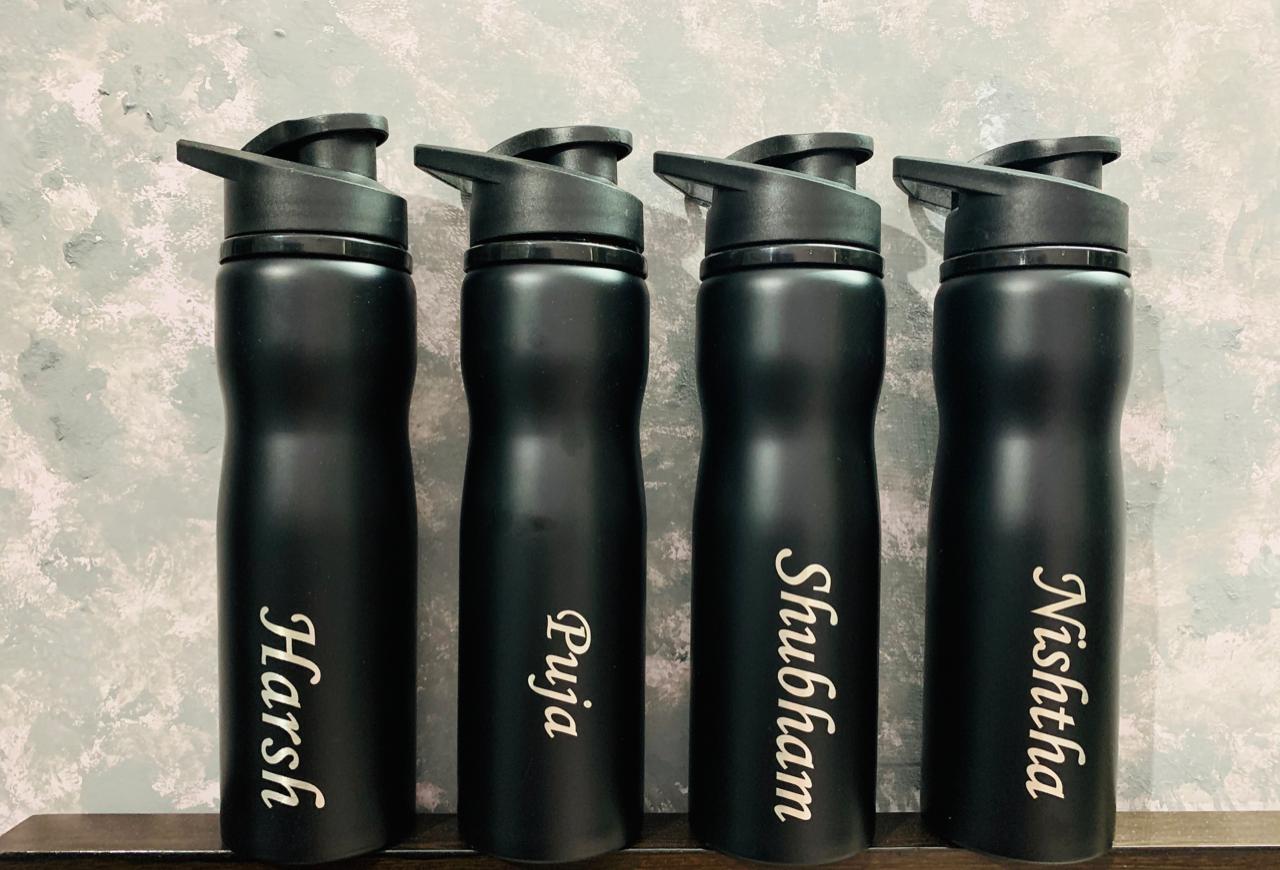 Personalised Black sipper/bottles