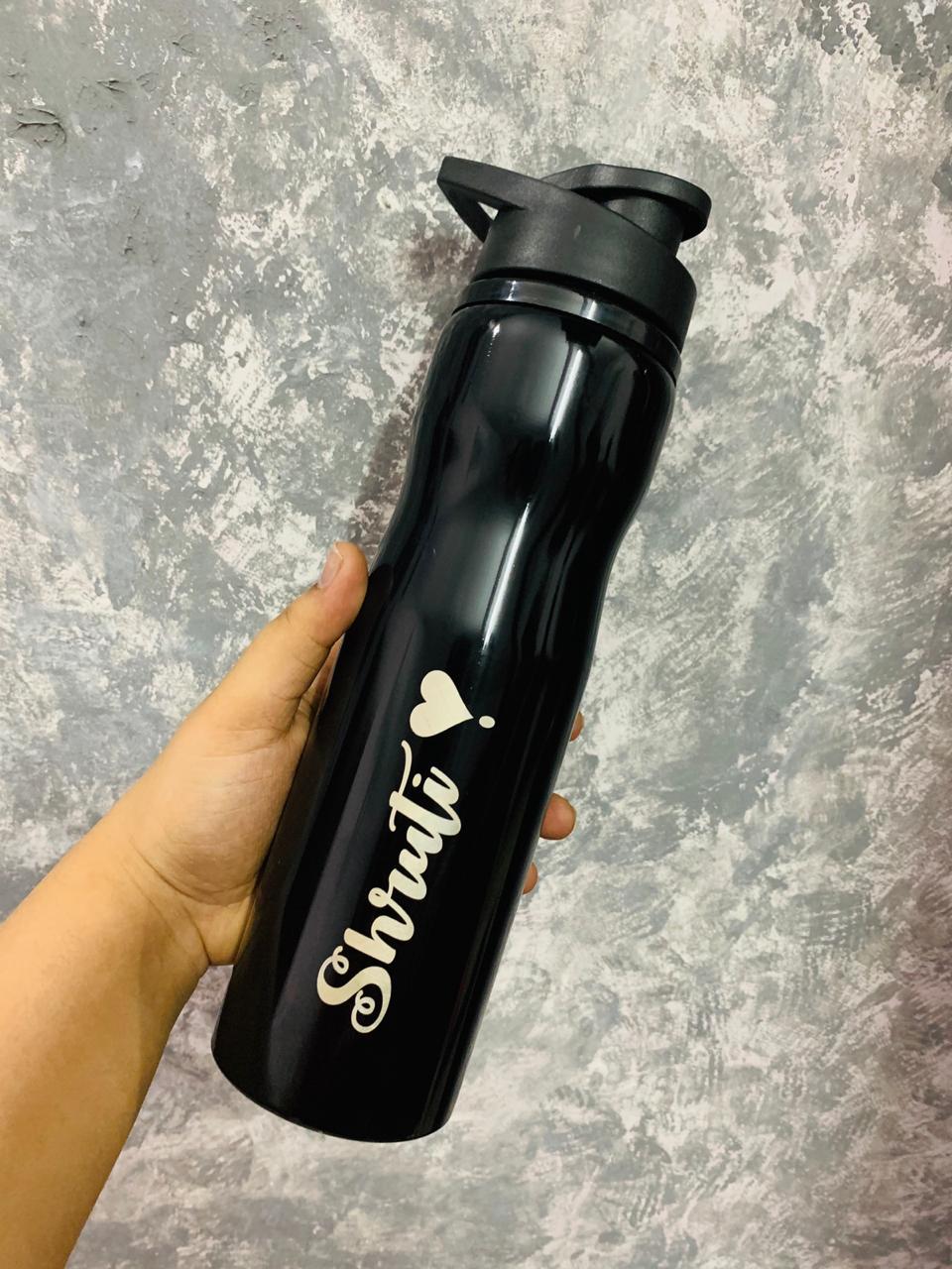Personalised Black sipper/bottles