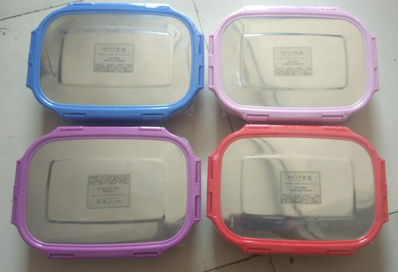 Personalised steel lunch box with name / brand / logo