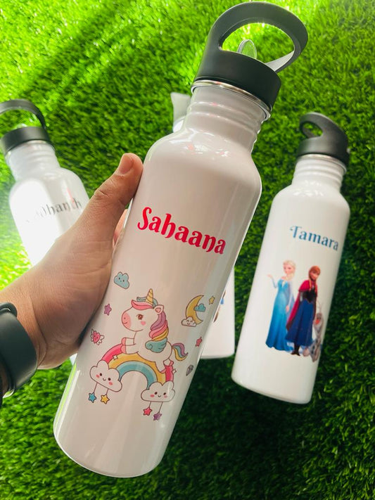 White Sipper Bottle 750 ml - personalised with name / brand / logo