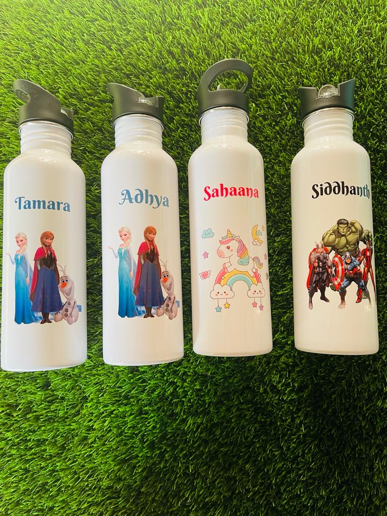 White Sipper Bottle 750 ml - personalised with name / brand / logo