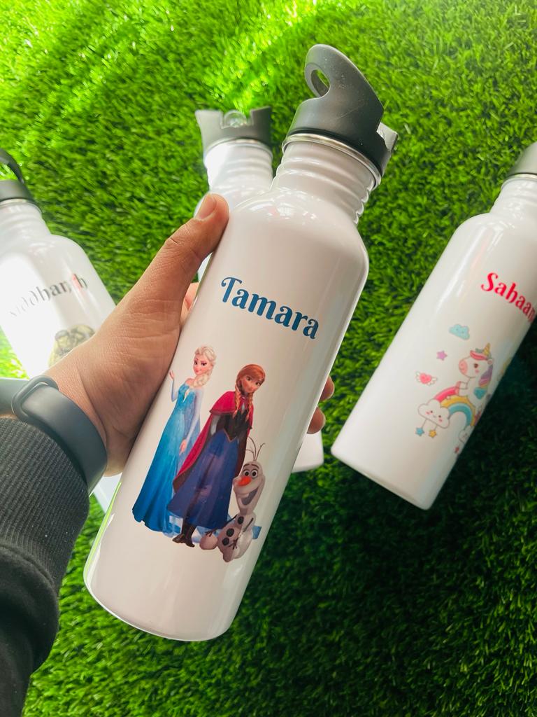 White Sipper Bottle 750 ml - personalised with name / brand / logo