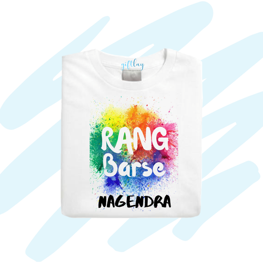 Rang Barse Tshirt with Name