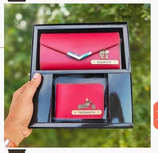 Couple Wallets Set - Personalised wallets