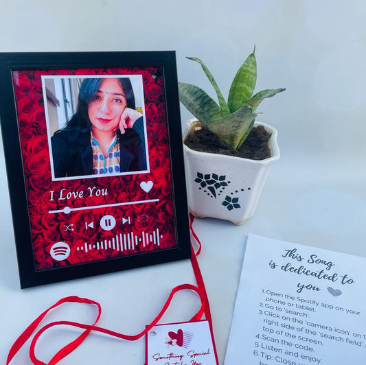 Spotify Red Rose Frame