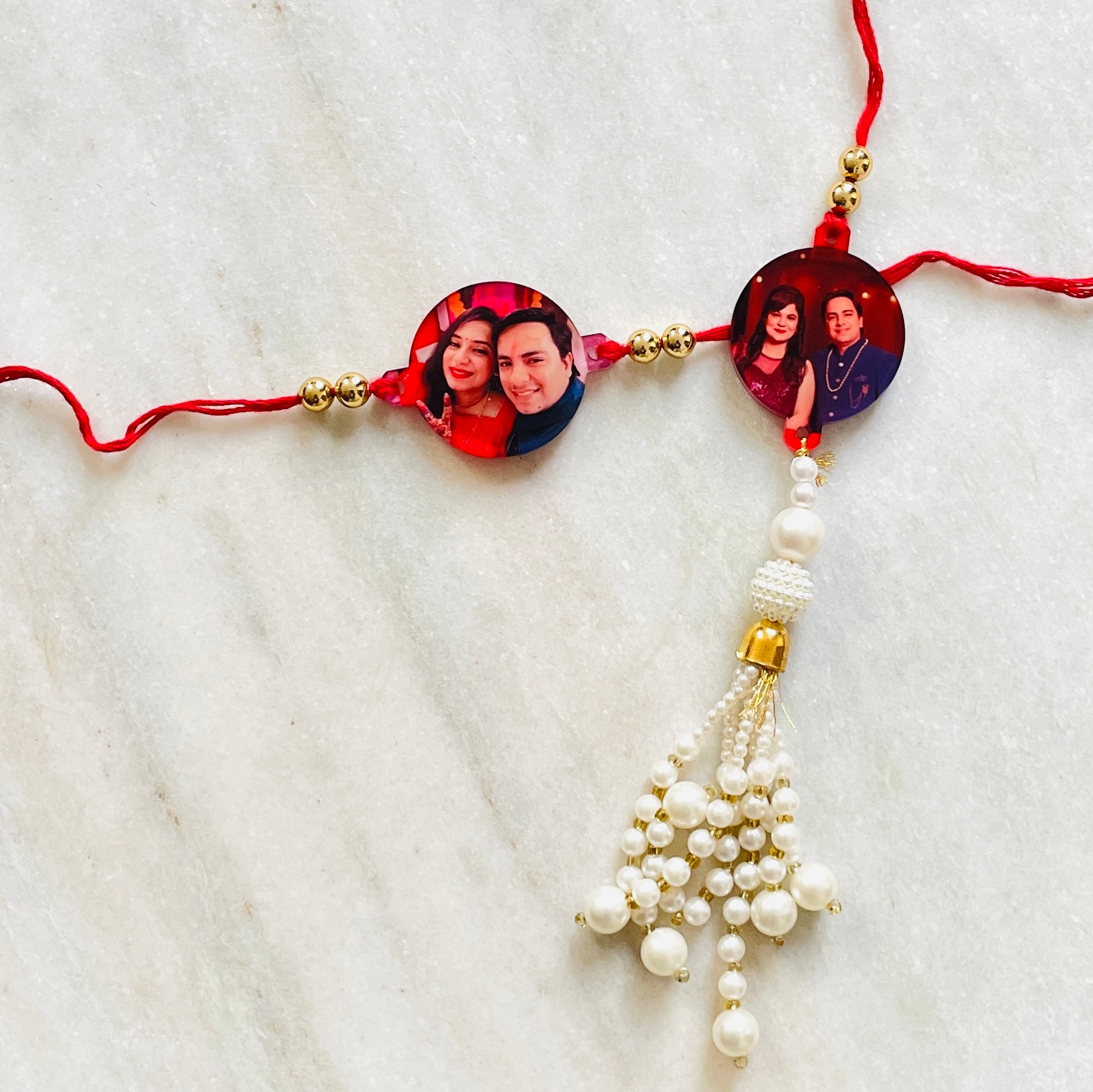Digital Photo Rakhi | Waterproof photo rakhi for Bhaiya Bhabhi Pair Ra ...