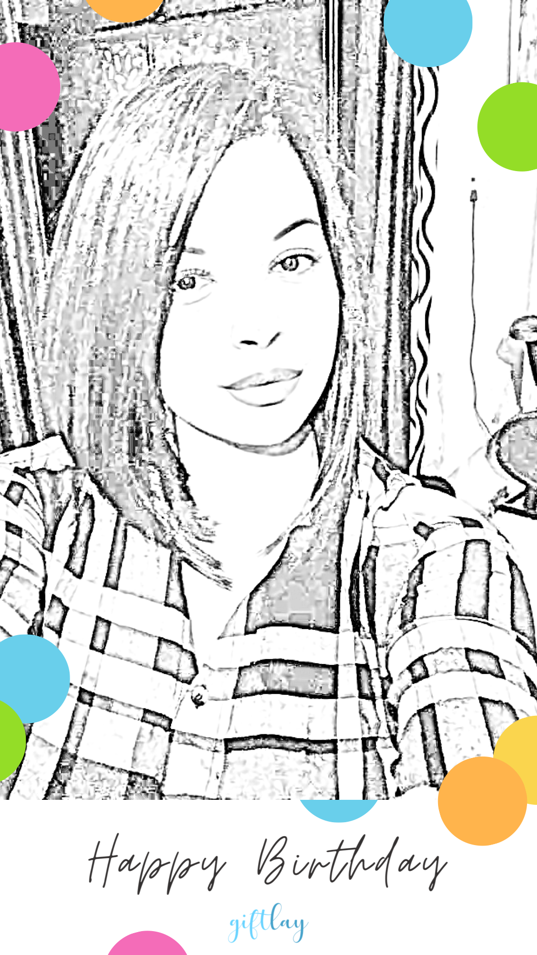 Digital Sketch with a message by Giftlay | Giftlay Jaipur | Giftlay India 